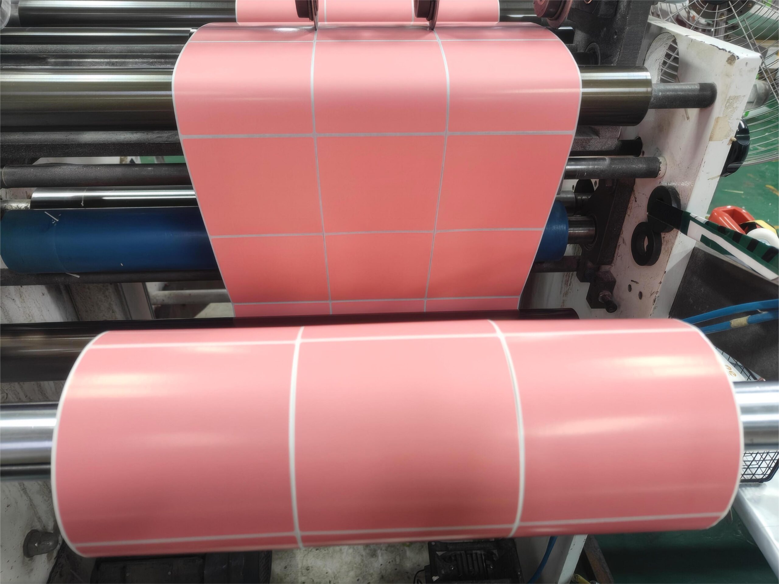 Red Self-Adhesive Labels