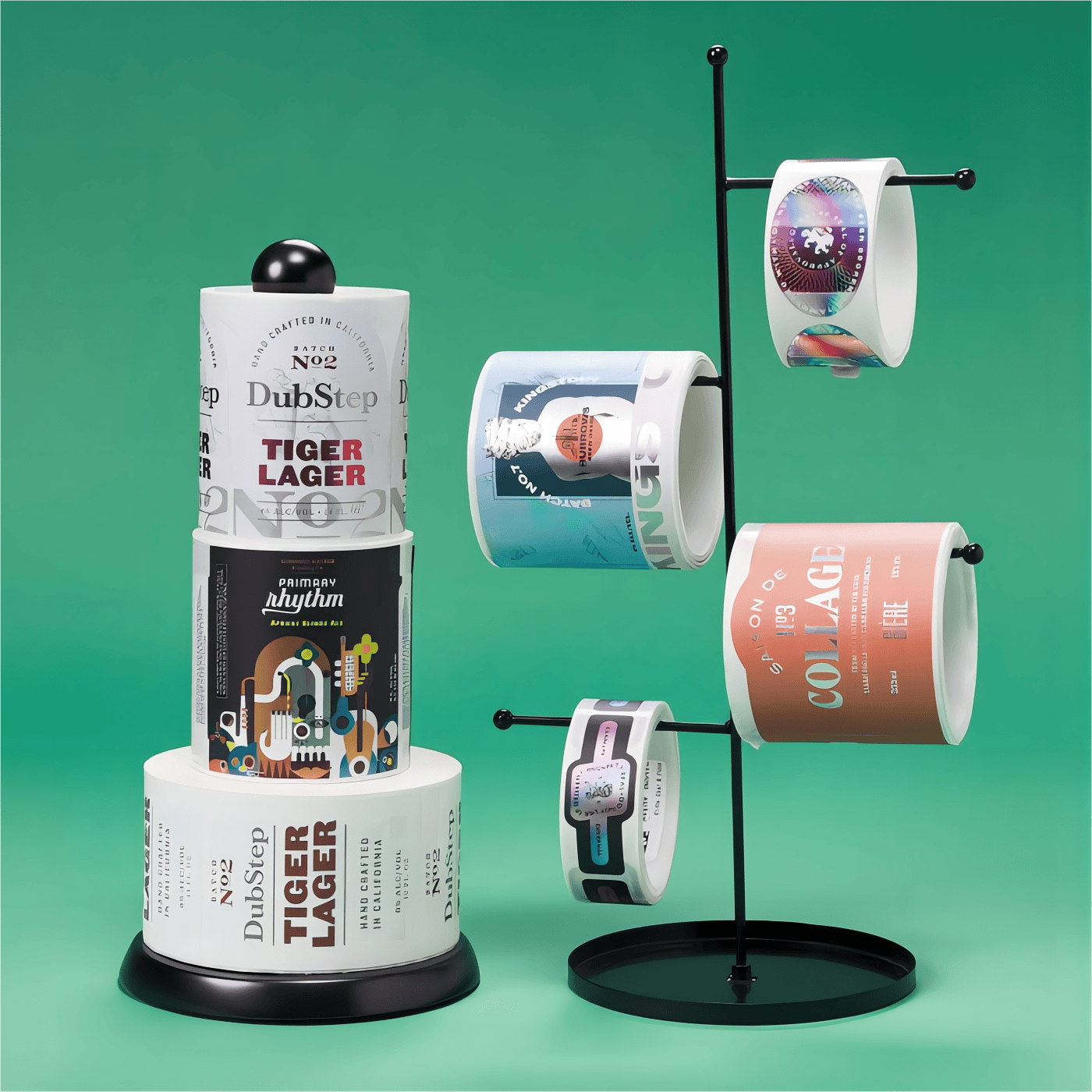 Custom label printing self adhesive label manufacturing