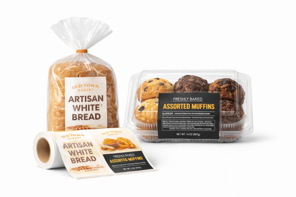 Bakery products packaging and labels