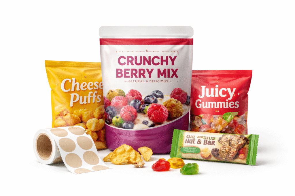 Snacks and confectionery packaging and labels