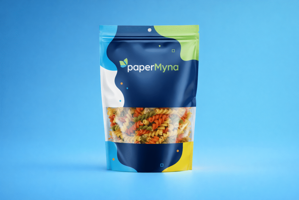 Stand up pouch for custom food packaging