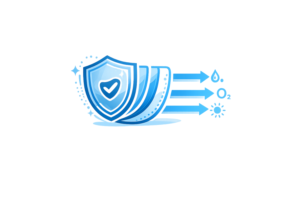 Barrier built for shelf life