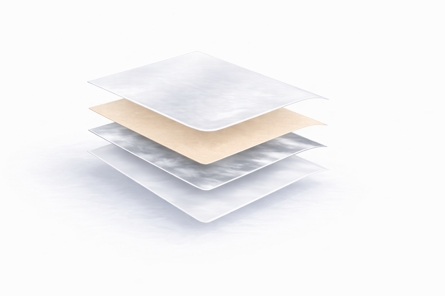 High barrier laminate structure for stand-up pouches: print layer / PET + nylon / foil barrier / PE sealant layer