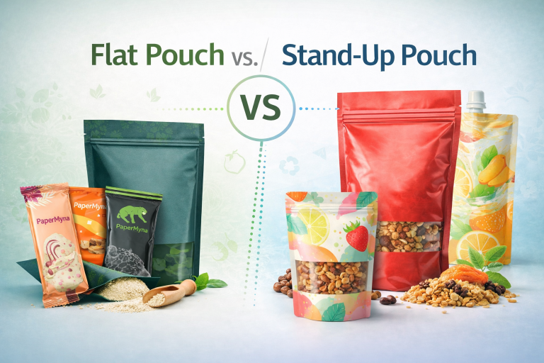 Flat pouch vs stand-up pouch packaging comparison for flexible packaging applications