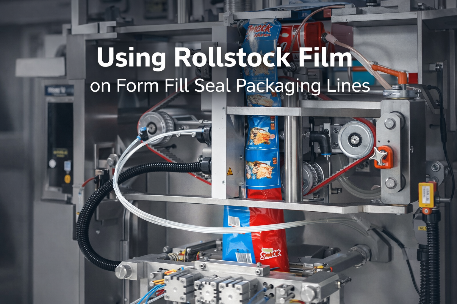 How rollstock film is used on form fill seal packaging lines in automated flexible packaging production