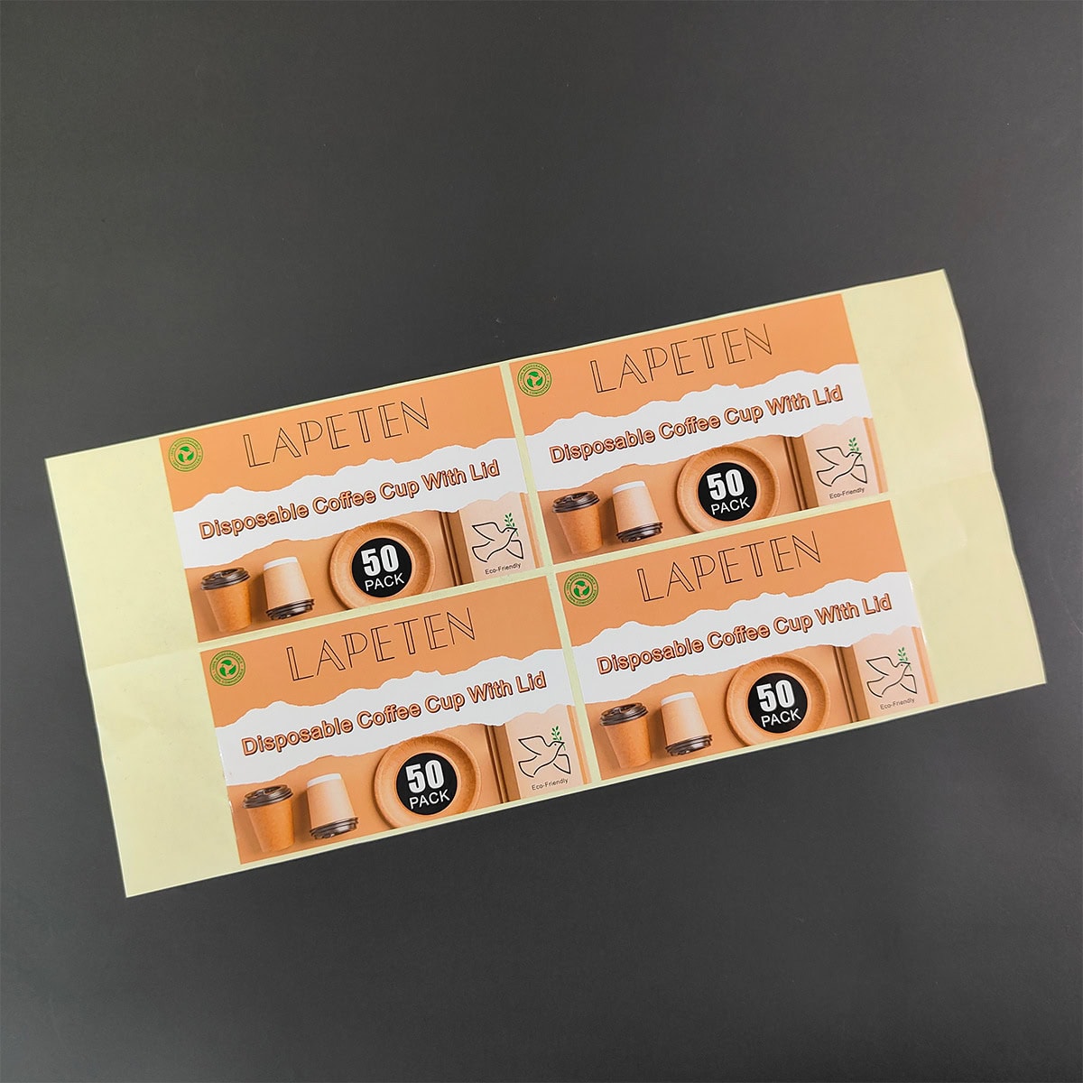 Instant coffee custom label packaging
