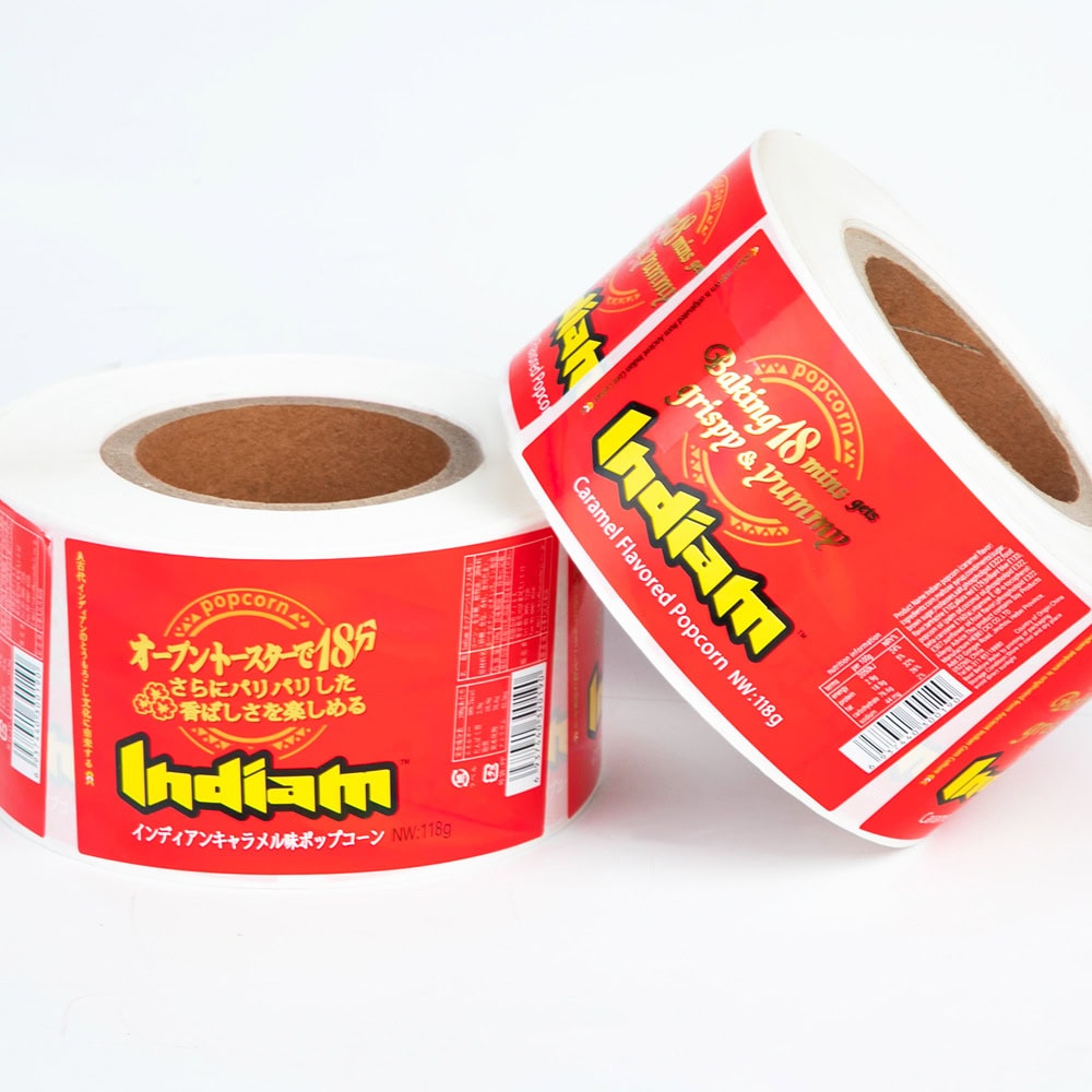 Tea can packaging with custom label