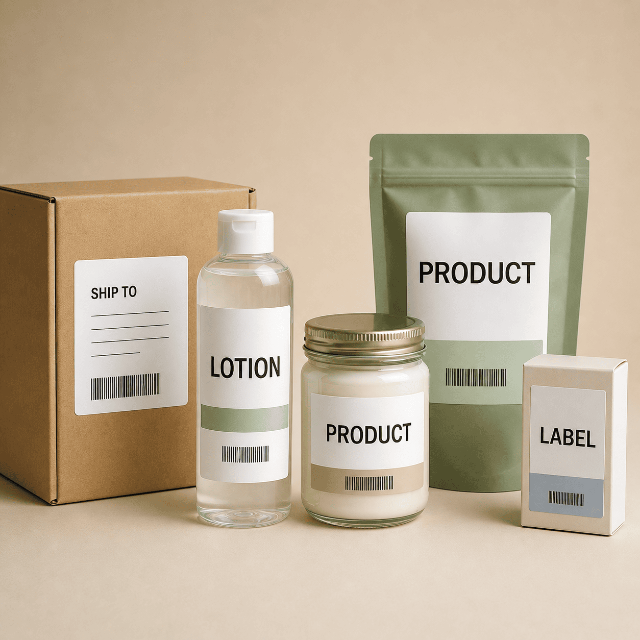 Label adhesive selection for different packaging surfaces
