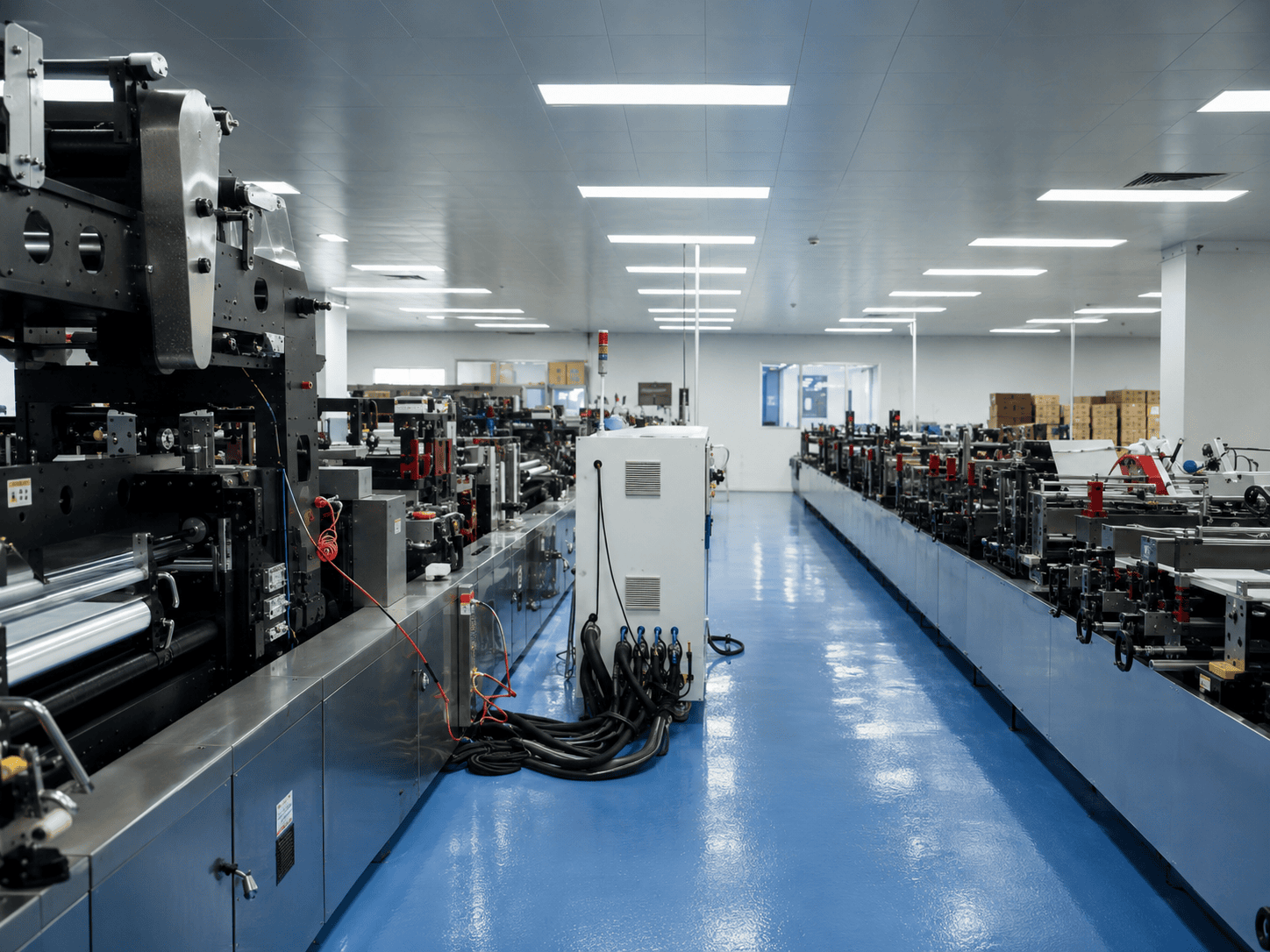Bag making workshop for flexible packaging production