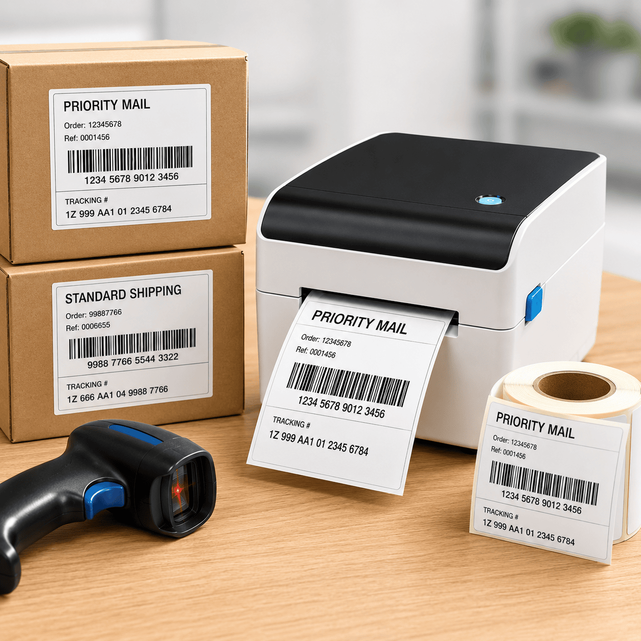 Barcode label printing for improved scan accuracy on shipping and product labels