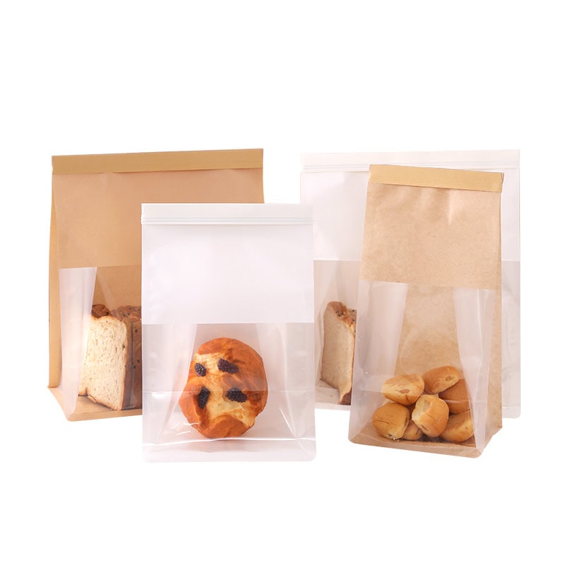 Window Bakery Packaging Bags Window bakery packaging bags for bread cookies and pastries