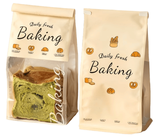 Custom bakery packaging bags for bread and baked goods