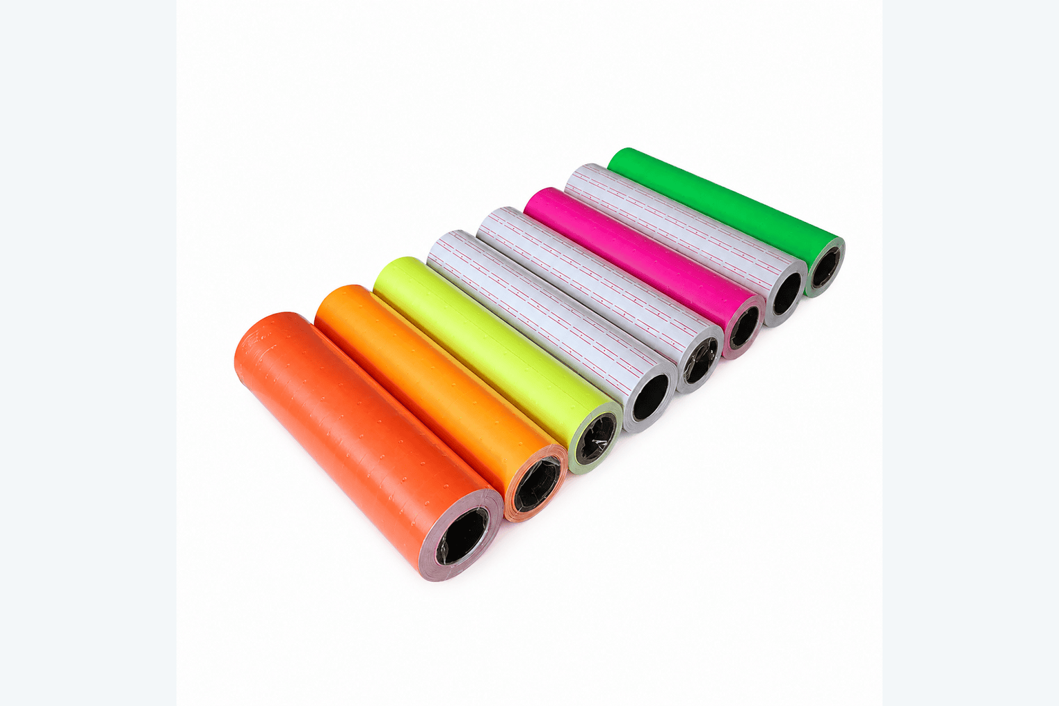 Colored Supermarket Thermal Label Rolls Colored supermarket thermal label rolls for retail price labeling